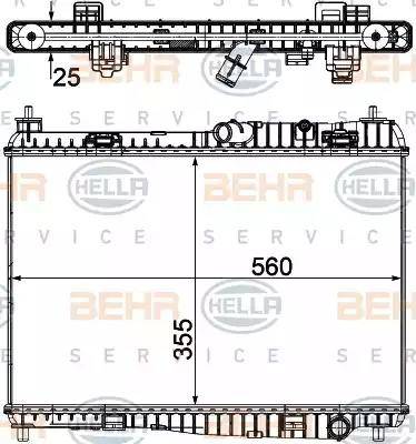 BEHR HELLA Service 8MK 376 754-764 - Radiators, Motora dzesēšanas sistēma ps1.lv