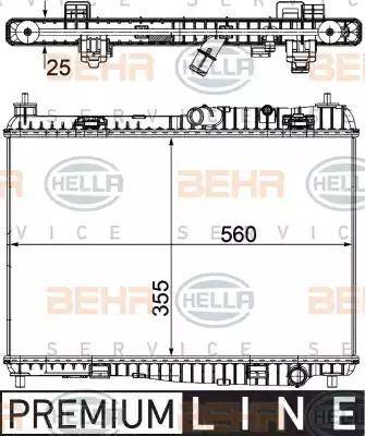 BEHR HELLA Service 8MK 376 754-761 - Radiators, Motora dzesēšanas sistēma ps1.lv