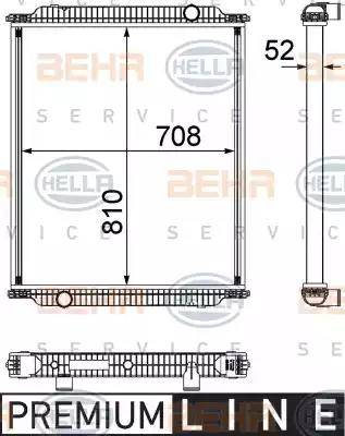 BEHR HELLA Service 8MK 376 755-441 - Radiators, Motora dzesēšanas sistēma ps1.lv