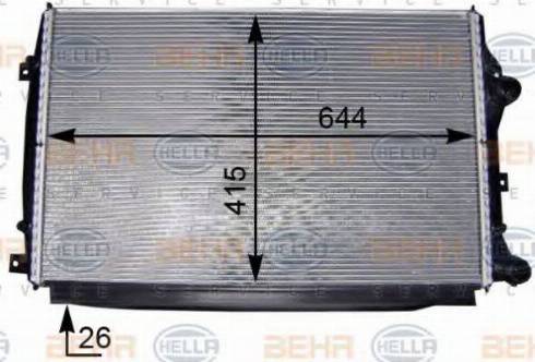 BEHR HELLA Service 8MK 376 755-801 - Radiators, Motora dzesēšanas sistēma ps1.lv