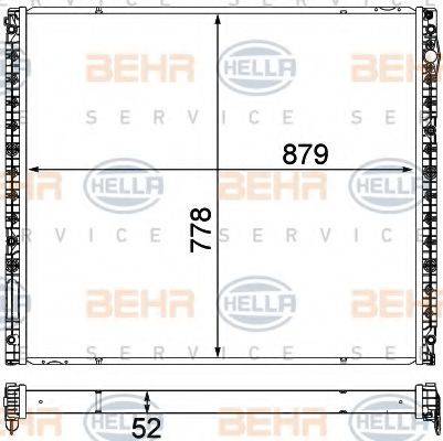 BEHR HELLA Service 8MK 376 750-571 - Zemas temperatūras dzesētājs, Starpdzesētājs ps1.lv