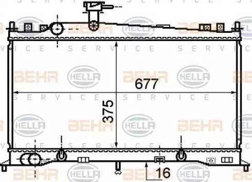 BEHR HELLA Service 8MK 376 750-271 - Radiators, Motora dzesēšanas sistēma ps1.lv