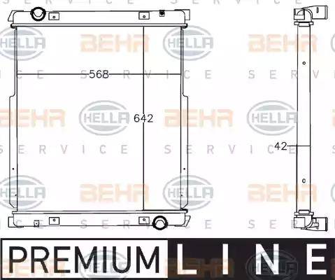 BEHR HELLA Service 8MK 376 758-001 - Radiators, Motora dzesēšanas sistēma ps1.lv