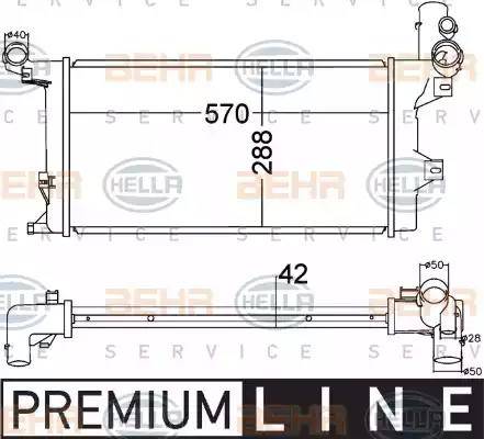 BEHR HELLA Service 8MK 376 758-031 - Radiators, Motora dzesēšanas sistēma ps1.lv