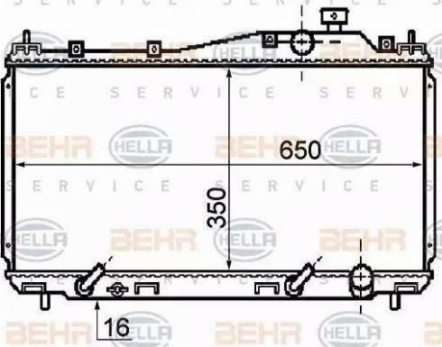 BEHR HELLA Service 8MK 376 753-631 - Radiators, Motora dzesēšanas sistēma ps1.lv