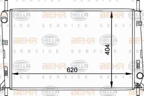 BEHR HELLA Service 8MK 376 764-051 - Radiators, Motora dzesēšanas sistēma ps1.lv