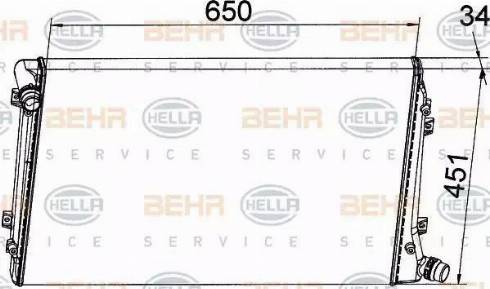 BEHR HELLA Service 8MK 376 765-124 - Radiators, Motora dzesēšanas sistēma ps1.lv