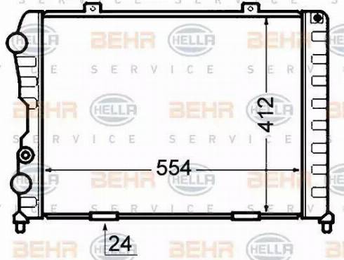 BEHR HELLA Service 8MK 376 766-001 - Radiators, Motora dzesēšanas sistēma ps1.lv