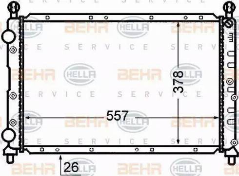 BEHR HELLA Service 8MK 376 766-101 - Radiators, Motora dzesēšanas sistēma ps1.lv