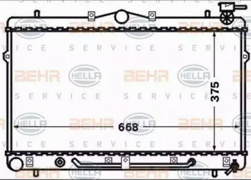 BEHR HELLA Service 8MK 376 768-481 - Radiators, Motora dzesēšanas sistēma ps1.lv