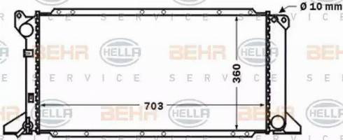 BEHR HELLA Service 8MK 376 768-181 - Radiators, Motora dzesēšanas sistēma ps1.lv