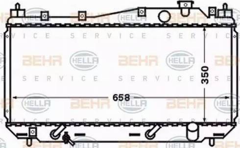 BEHR HELLA Service 8MK 376 768-301 - Radiators, Motora dzesēšanas sistēma ps1.lv