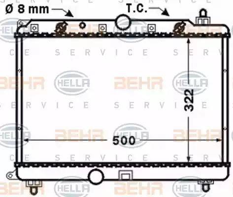 BEHR HELLA Service 8MK 376 768-271 - Radiators, Motora dzesēšanas sistēma ps1.lv