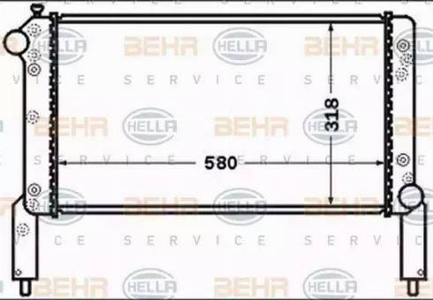 BEHR HELLA Service 8MK 376 767-671 - Radiators, Motora dzesēšanas sistēma ps1.lv