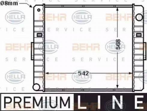 BEHR HELLA Service 8MK 376 704-611 - Radiators, Motora dzesēšanas sistēma ps1.lv