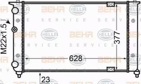 BEHR HELLA Service 8MK 376 705-561 - Radiators, Motora dzesēšanas sistēma ps1.lv