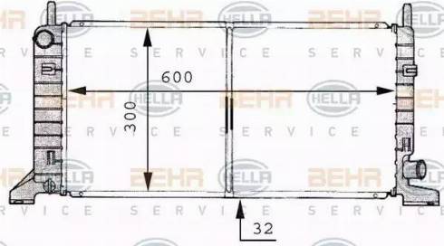 BEHR HELLA Service 8MK 376 706-661 - Radiators, Motora dzesēšanas sistēma ps1.lv