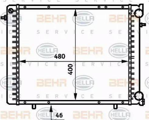 BEHR HELLA Service 8MK 376 706-211 - Radiators, Motora dzesēšanas sistēma ps1.lv