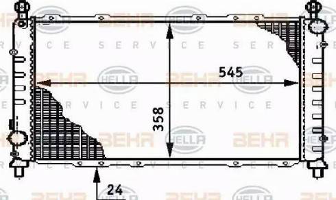 BEHR HELLA Service 8MK 376 708-441 - Radiators, Motora dzesēšanas sistēma ps1.lv