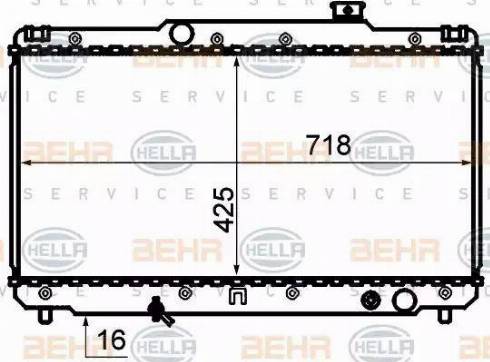 BEHR HELLA Service 8MK 376 707-511 - Radiators, Motora dzesēšanas sistēma ps1.lv