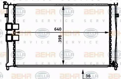 BEHR HELLA Service 8MK 376 707-251 - Radiators, Motora dzesēšanas sistēma ps1.lv