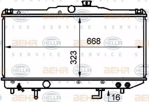 BEHR HELLA Service 8MK 376 707-711 - Radiators, Motora dzesēšanas sistēma ps1.lv