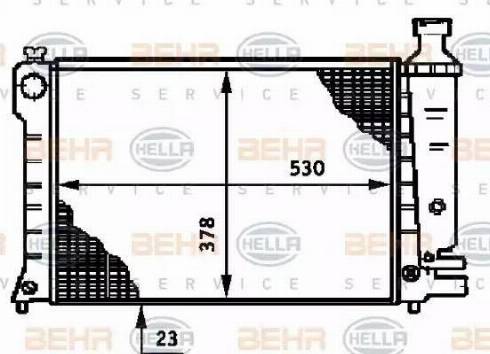 BEHR HELLA Service 8MK 376 719-411 - Radiators, Motora dzesēšanas sistēma ps1.lv