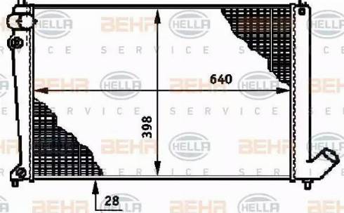 BEHR HELLA Service 8MK 376 719-481 - Radiators, Motora dzesēšanas sistēma ps1.lv