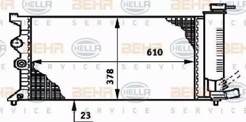 BEHR HELLA Service 8MK 376 719-431 - Radiators, Motora dzesēšanas sistēma ps1.lv