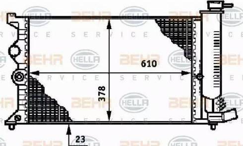 BEHR HELLA Service 8MK 376 719-421 - Radiators, Motora dzesēšanas sistēma ps1.lv