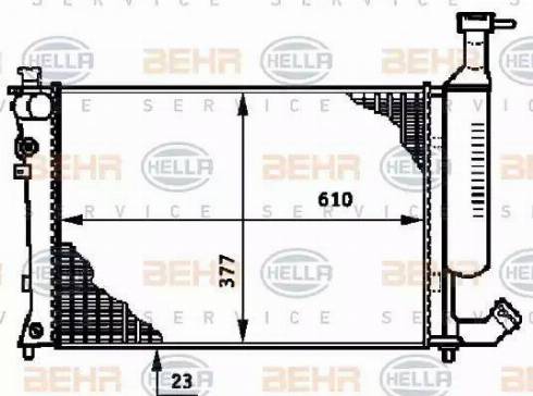 BEHR HELLA Service 8MK 376 719-511 - Radiators, Motora dzesēšanas sistēma ps1.lv