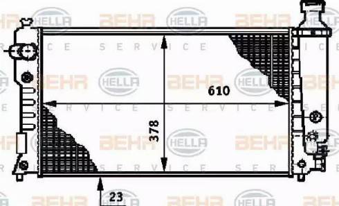 BEHR HELLA Service 8MK 376 719-601 - Radiators, Motora dzesēšanas sistēma ps1.lv