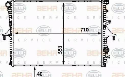 BEHR HELLA Service 8MK 376 719-004 - Radiators, Motora dzesēšanas sistēma ps1.lv