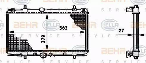 BEHR HELLA Service 8MK 376 719-291 - Radiators, Motora dzesēšanas sistēma ps1.lv