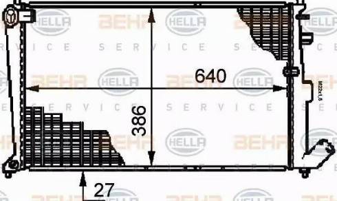 BEHR HELLA Service 8MK 376 719-201 - Radiators, Motora dzesēšanas sistēma ps1.lv