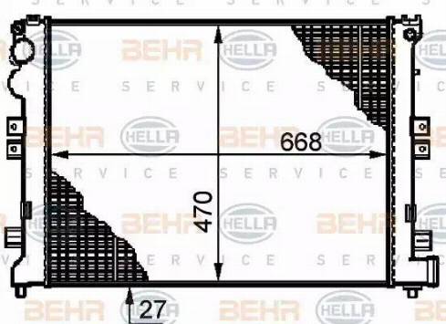 BEHR HELLA Service 8MK 376 719-231 - Radiators, Motora dzesēšanas sistēma ps1.lv