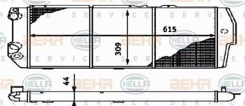 BEHR HELLA Service 8MK 376 714-581 - Radiators, Motora dzesēšanas sistēma ps1.lv