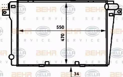 BEHR HELLA Service 8MK 376 714-021 - Radiators, Motora dzesēšanas sistēma ps1.lv