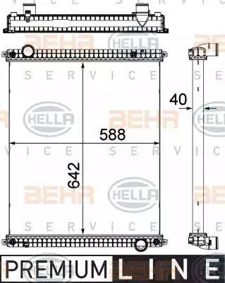 BEHR HELLA Service 8MK 376 714-231 - Radiators, Motora dzesēšanas sistēma ps1.lv