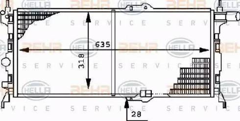 BEHR HELLA Service 8MK 376 715-691 - Radiators, Motora dzesēšanas sistēma ps1.lv