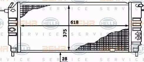 BEHR HELLA Service 8MK 376 715-721 - Radiators, Motora dzesēšanas sistēma ps1.lv