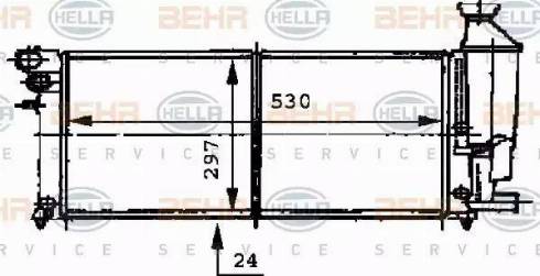 BEHR HELLA Service 8MK 376 716-471 - Radiators, Motora dzesēšanas sistēma ps1.lv