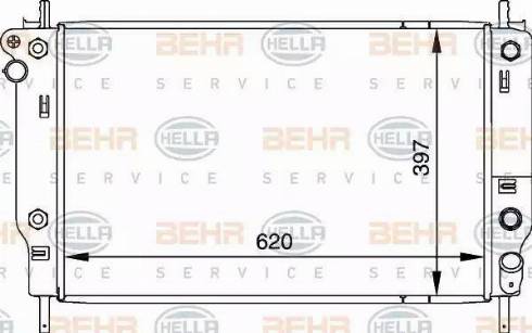 BEHR HELLA Service 8MK 376 716-681 - Radiators, Motora dzesēšanas sistēma ps1.lv