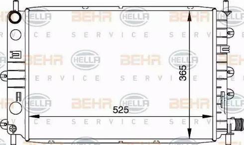 BEHR HELLA Service 8MK 376 716-041 - Radiators, Motora dzesēšanas sistēma ps1.lv