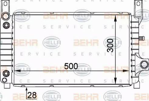 BEHR HELLA Service 8MK 376 716-031 - Radiators, Motora dzesēšanas sistēma ps1.lv