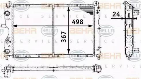 BEHR HELLA Service 8MK 376 716-171 - Radiators, Motora dzesēšanas sistēma ps1.lv