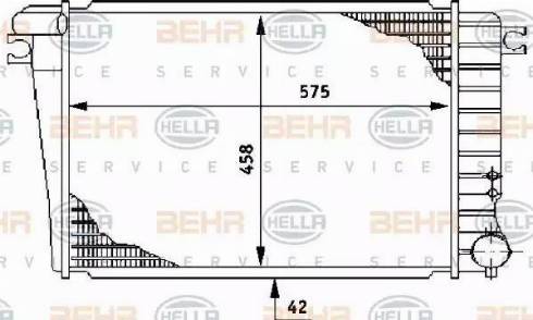 BEHR HELLA Service 8MK 376 710-691 - Radiators, Motora dzesēšanas sistēma ps1.lv