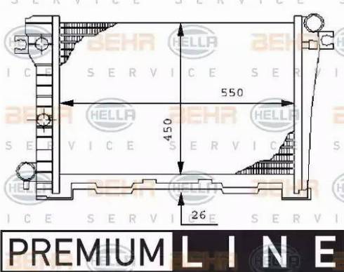 BEHR HELLA Service 8MK 376 710-611 - Radiators, Motora dzesēšanas sistēma ps1.lv