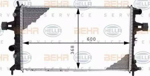 BEHR HELLA Service 8MK 376 710-334 - Radiators, Motora dzesēšanas sistēma ps1.lv