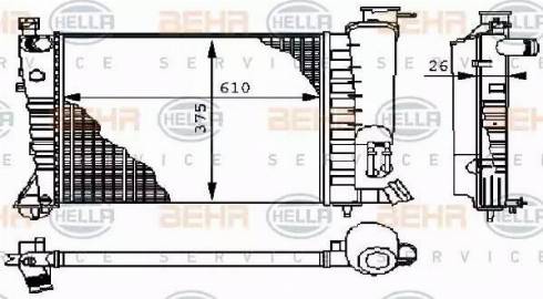 BEHR HELLA Service 8MK 376 710-241 - Radiators, Motora dzesēšanas sistēma ps1.lv